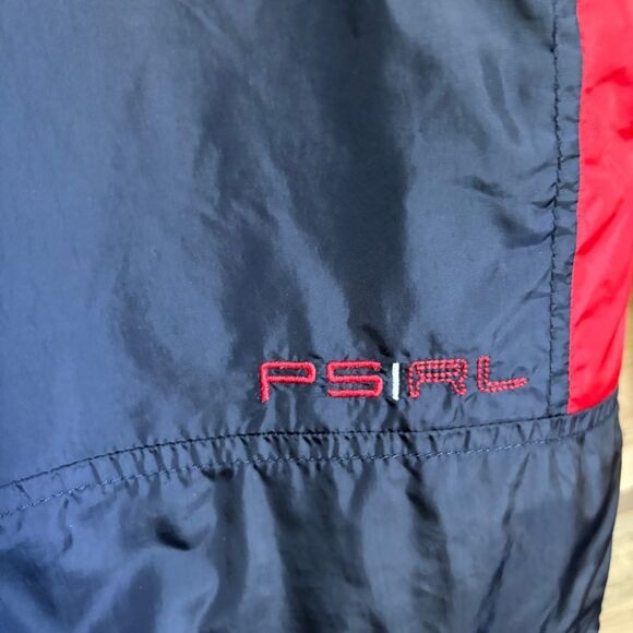 Polo by Ralph Lauren Red & Navy Blue Zip Front Jacket Optional Hood toddler 3T - Picture 11 of 15